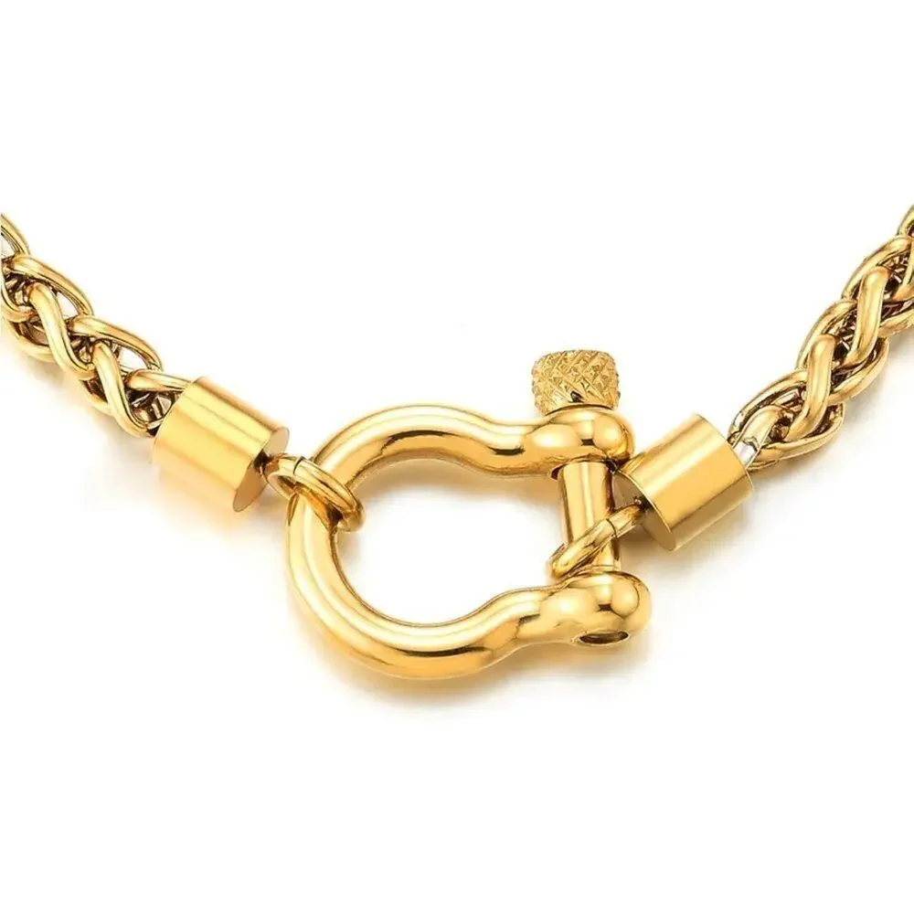 18K Horseshoe Gold Plated Bracelet